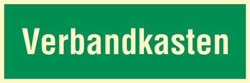 Verbandkasten fluchtwegschild - verbandkasten,
