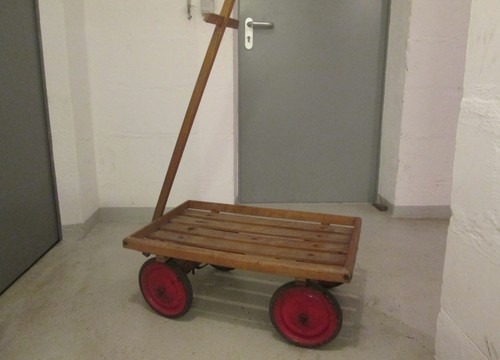 Alter holz leiterwagen massiv - holz,