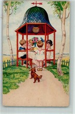 39151502 - Verlag Amag 2705 Kinder im Pavillon Kuchen AK Dackel