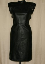 Sexy Leder Minikleid