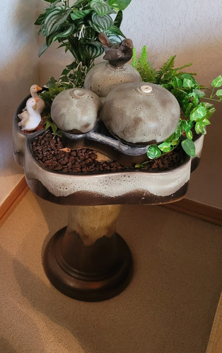 Zimmerbrunnen aus keramik mit - zimmerbrunnen,