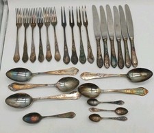 25 Teile versilbertes Besteck