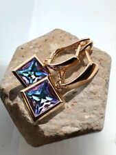 Atemberaubende 585rg gestempelte Ohrringe, Alexandrit, rolled, 5 Gramm, neu