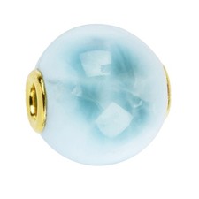 Larimar Bead Goldplattierter