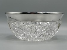 Kristallglasschale geschliffen