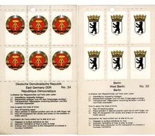 2 Wappenblätter DDR + Berlin