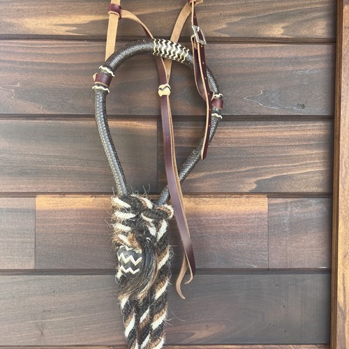 Vintage rawhide bosal with - vintage,