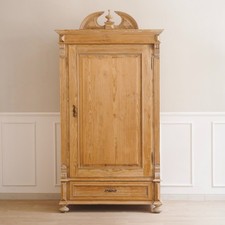 Antiker Kleiderschrank Gründerzeit Weichholz Garderobenschrank Flur Landhaus alt