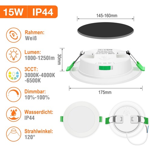 24x led einbaustrahler - led,