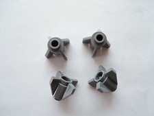 Lego 4 x Raketenunterteil Spitze Düse 4588 neu dunkelgrau 10179 10134 7994