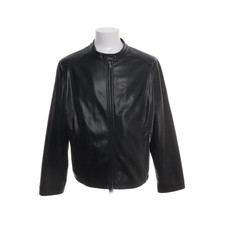 C&A, Jacke, Herren, Größe: 50, Schwarz, Einfarbig, Lederimitat -tS4