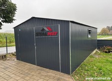 Fertiggarage mit Satteldach 4x8m  Blechgarage