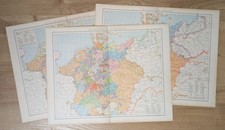 G. Droysens Historischer Hand Atlas Karten Konvolut 