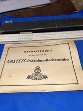 Faber Castell Rechenschieber Rechenstab mit Original-Etui und Anleitung