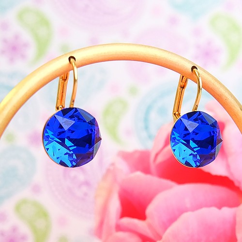 Ohrhänger gold mit swarovski - ohrhänger,