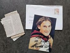 Francesco Totti Autogramm Unterschrift signiert AS Roma Italien Fußball 