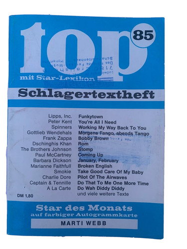 Top schlagertextheft 85 - top, nr.