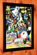 Persona 4 Golden PS4 PS Vita Rare Promo Small Poster / Ad Page Gerahmt