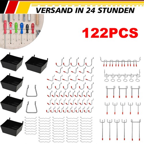 122 stück pegboard haken set - 122,
