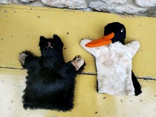 Vintage Steiff schwarze Katze