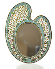 schöner Tischspiegel - Millefiori / Mikromosaik - Italien um 1900