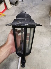 Schwarze Gartenlaterne Mit Sensor, Außen