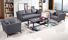 Ledersofa Sofagarnitur 3+1+1