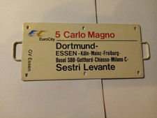 Zuglaufschild . Metall 