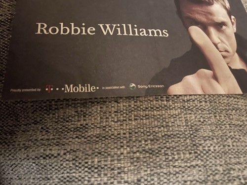 Robbie williams orginalticket - williams,