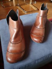 caprice ankle stieflette leder cognac gr. 7 gefüttert wenig getragen