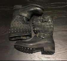 Ash  Skull Biker Boots