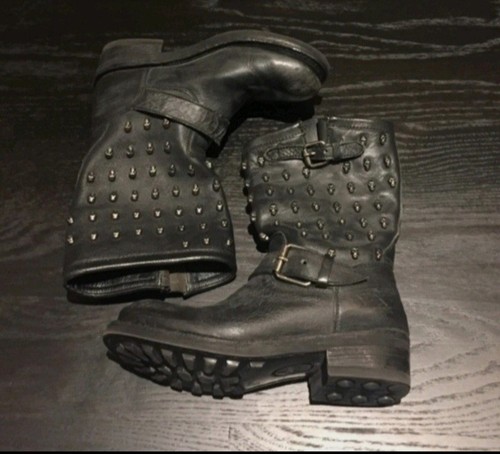 Ash skull biker boots - ash,