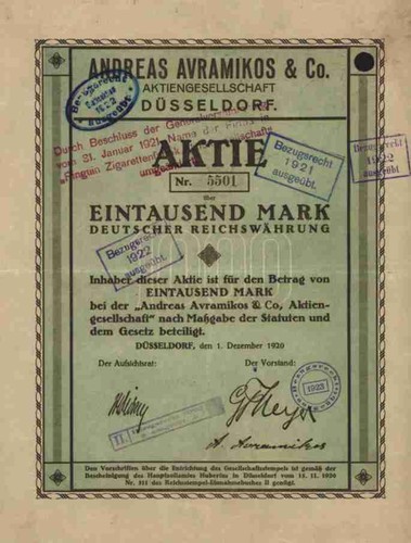 Andreas avramikos 1920 - avramikos, &