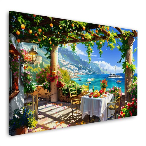Mediterrane terrasse meerblick - terrasse,
