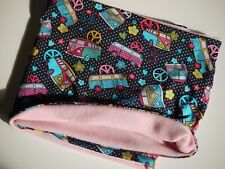 warmer Wende LOOP,  Damen Schal, Schlauchschal, Fleece, kuschelig Kleinbus Peace
