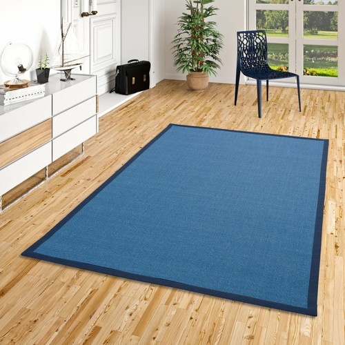 Sisalteppich natura blau - sisalteppich,