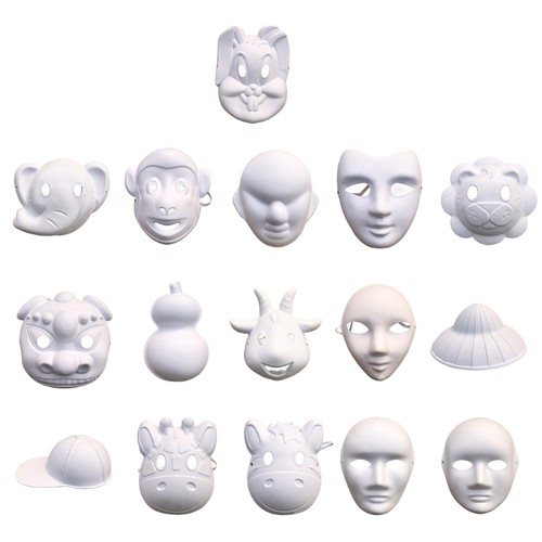 White diy blank paintable - white,