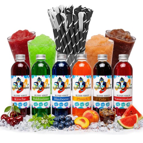 Slush sirup partyset - 6, sorten