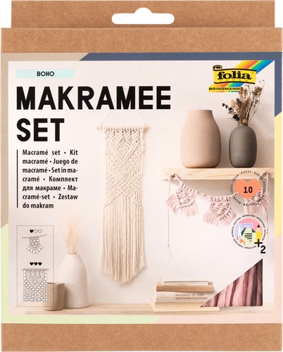 Folia makramee set boho diy - set,