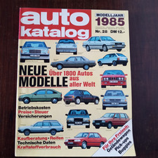 Auto Katalog Modelljahr 1985 -