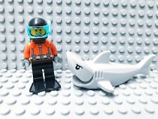 Lego City Figur TAUCHER + HAI