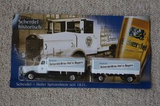 1:87 Sammler-Truck Werbetruck Biertruck Scherdel-Bräu Hof in Bayern VOMAG Diesel