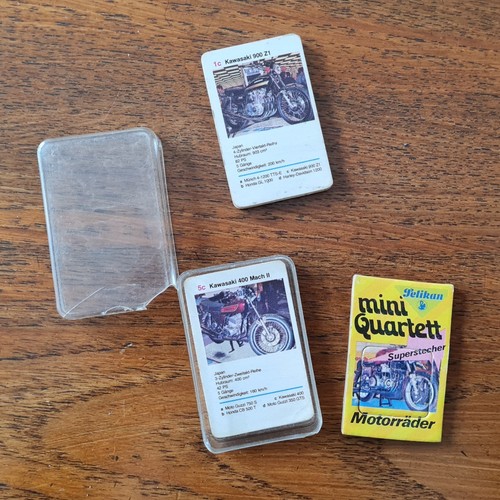Mini quartett motorräder - mini, quartett,