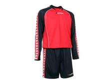 Fußballtrikot-Set Madrid 305 v. PATRICK, Langarm mit Hose, rot-navy Gr. M+L