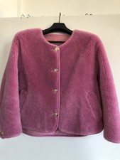 Jacke Teddy- Fell pink kurz
