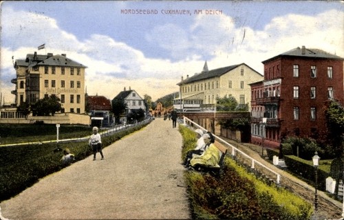 Nordseebad cuxhaven deich - nordseebad, cuxhaven,
