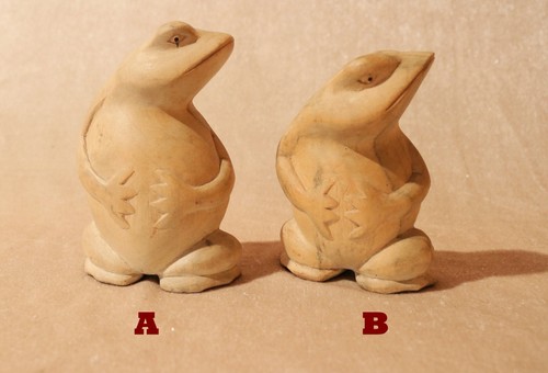 Holz frosch abstrakt stehend - holz,