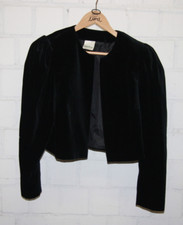 Cocktailmode Samtbolero, Meico Landhaus Look Gr 44 schwarz