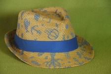 Kinder - Sonnenhut - Sommerhut - beige/blau