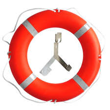 Rettungsring mit Halterung aus